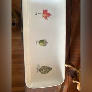 Rae Dunn Artisan Collection By Magenta Ceramic Serving Plate 13”x5.5”